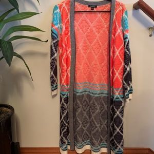 colorful cozy cardigan